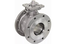 Шаровой кран DN.ru КШмФП.316.200 Ду100 Ру16, с ISO-фланцем и голым штоком D160-01653