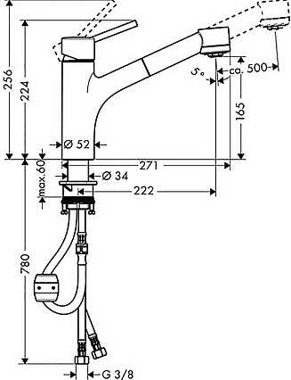 Смеситель для кухни Hansgrohe Talis S 32841000