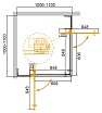 Душевой уголок Cezares SLIDER-A-2-100/110-C-Cr 100/110x100/110 прозрачный, хром