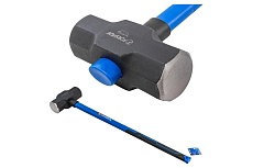 Кувалда с фибергласовой ручкой и резиновой противоскользящей накладкой Forsage (8100г, L ручки-800мм) F-T7718(56669)