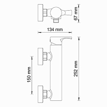 Смеситель для душа WasserKRAFT Berkel 4802