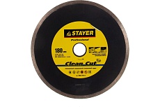 Круг отрезной алмазный сплошной PROFI (180х22.2 мм) для УШМ Stayer 3664-180_z01
