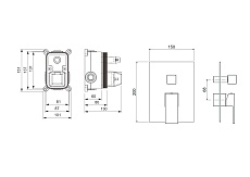 Смеситель для ванны Aquatek Либра AQ1646CR хром