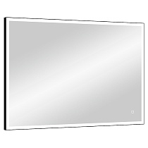 Зеркало Континент Solid Led 90x70 см с подсветкой, черный ЗЛП1617