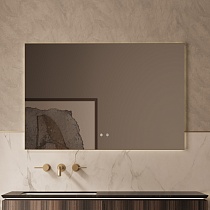 Зеркало Vincea VLM-4F120BG-2 120x65 см, сенсорный выключатель, антипар, диммер, брашированное золото