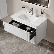 Тумба с раковиной Iddis Oxford Neo 80 см белый матовый OXN80W0i95K