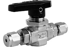 Шаровой кран Hy-Lok 102 серии, проходной, 1/4&quot; - 1/4&quot; HB1-H-4T-PK