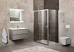 Душевой уголок BelBagno Unique 120-135x90 прозрачный, хром