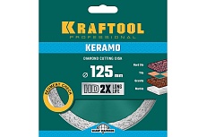 Диск алмазный отрезной сплошной по керамограниту Kraftool Keramo 125х22 мм 36684-125