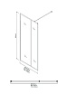 Душевая перегородка Niagara Nova NG-481-12FBLACK 120x200 рифленая/тонированная, профиль черный матовый