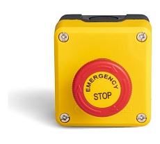 1 кнопочный пульт управления с аварийной кнопкой EMAS с маркир., на грибке, 240В, 4А P1EC400E40E