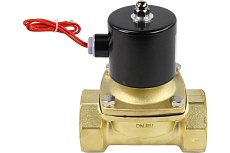 Электромагнитный клапан DN.ru двухходовой VS2W-100V-NC Ду15 Ру10 латунь, VITON 220B AC D130-01559