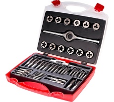 Набор метчиков и плашек Bucovice Tools M1-QS MF8-MF12 115CrV3, 46 предметов 310121