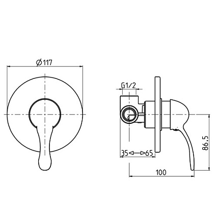 Смеситель для душа M&Z Delizia DLZ02711