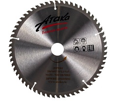 Диск пильный тонкий (250 мм; 60T; 32 мм) по дереву профи АТАКА 8078920