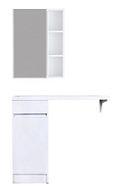 Мебель для ванной Orange Optima 100 см, чаша слева, корзина для белья