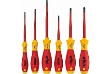 Набор отверток Wiha SoftFinish electric slimFix шлиц, Phillips, wih38362