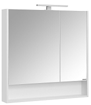 Зеркальный шкаф Акватон Сканди 90 см белый, 1A252302SD010