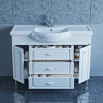 Мебель для ванной Санта Монарх 120 см (рак.Классик 120), белый