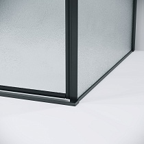 Душевой уголок Grossman Galaxy 120.K33.01.1370.21.02 130x70 шиншилла, черный матовый