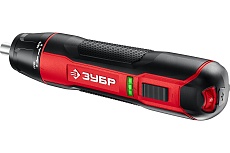 Аккумуляторная отвертка Зубр 3.6 В, в кейсе, с набором 33 бит ЗО-4 КН33