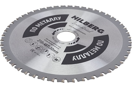 Диск пильный Industrial Металл (210х30 мм; 48Т) Hilberg HF210