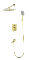 Душевой набор Oliveeka D-Line OL-939003-BG золото матовое