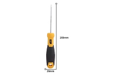 Шлицевая отвертка Deli SL3х75мм DL6330751 Cr-V, магнит, TPR+PP ручка 98345