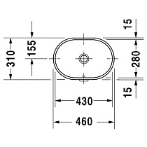 Раковина Duravit Foster 0336430000 43 см