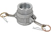 Алюминиевый камлок TITAN LOCK типа D серия "EcoLine", розетка внутренняя резьба BSP 1 1/2", TL150DAL-EL
