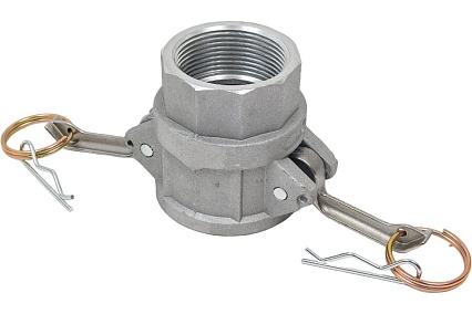 Алюминиевый камлок TITAN LOCK типа D серия "EcoLine", розетка внутренняя резьба BSP 1 1/2", TL150DAL-EL