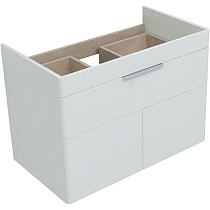 Мебель для ванной Aquanet Ирис new 80 см, 1 ящик 2 дверцы, белый глянец