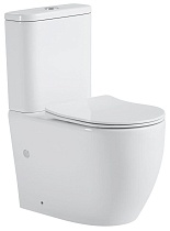 Унитаз-компакт Black&White Universe W-7789 безободковый