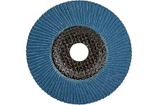 Круг лепестковый торцевой, угловой, цирконат 65% 125х22.2 мм, P-100 ABRAFORM AF-FLAP-CN-125-P100-ZR65