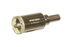 Коронка алмазная по керамограниту/керамике Профи (25х70 мм) Практика 917-590