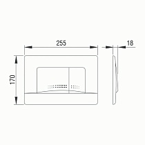 Кнопка смыва Pestan Active Fluenta 40006361 хром