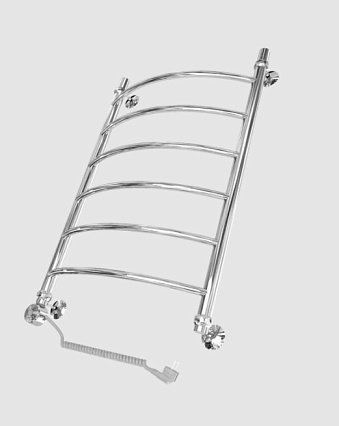 Полотенцесушитель электрический Двин R electro 43x60 ТЭН слева, хром