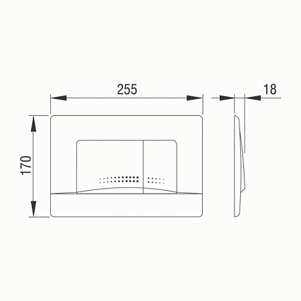 Кнопка смыва Pestan Active Fluenta 40006361 хром