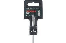 Шлицевая силовая магнитная отвертка Rockforce Profi S2 SL5.5x125мм RF-70255125(28256)