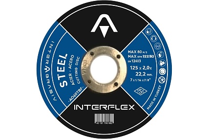 Круг отрезной по металлу 125х2х22.23 мм Interflex 4687202817849