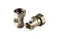 Запорные клапаны нижнего подключения Royal Thermo прямые, раздельные 3/4x3/4ЕК НС-1351662