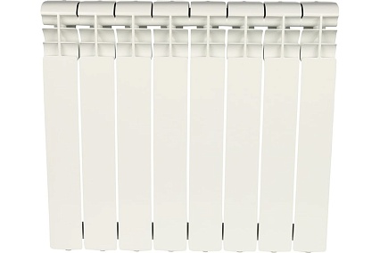 Алюминиевый радиатор Rommer Profi 500 AL500-80-80-100 8 секций RAL9016 82484
