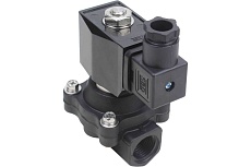 Электромагнитный клапан DN.ru VS2W-503N-NC Ду32 Ру6 пластик, резьба 1 1/4&quot; NBR 220B AC D130-01266