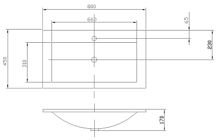Мебель для ванной Акватон Римини 80