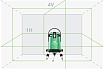 Лазерный уровень ADA 6D Servoliner GREEN с калибровкой А00500К