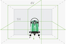 Лазерный уровень ADA 6D Servoliner GREEN с калибровкой А00500К