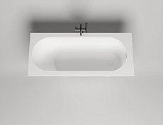 Ванна из литьевого мрамора Salini Ornella Kit S-Sense 180x80 102412M встраиваемая, белый матовый