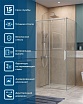 Душевой уголок BelBagno SOFT_CLOSE-1-AH-1-110/80-C-Cr 110x80 прозрачный, хром