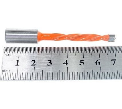 Сверло присадочное усиленное "глухое" (5.5x70 мм; S=10 мм; LH) ROTIS 412.5570L