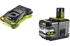 Набор Ryobi ONE+ RC18150-190 5133004421 аккумулятор (18 В, 9.0 A*ч; Li-Ion) и зарядное устройство RC18-150